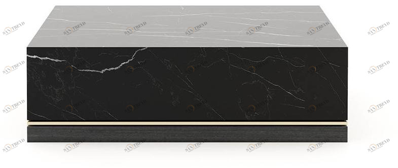 Laskasas Низкий квадратный мраморный журнальный столик  Lk3426 