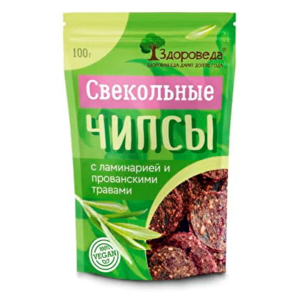 Свекольные чипсы с ламинарией и прованскими травами Здороведа 100 г Santreyd 13065