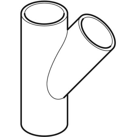 GEBERIT 365.115.16.1 Тройник Geberit PE 45°  - Вид №1