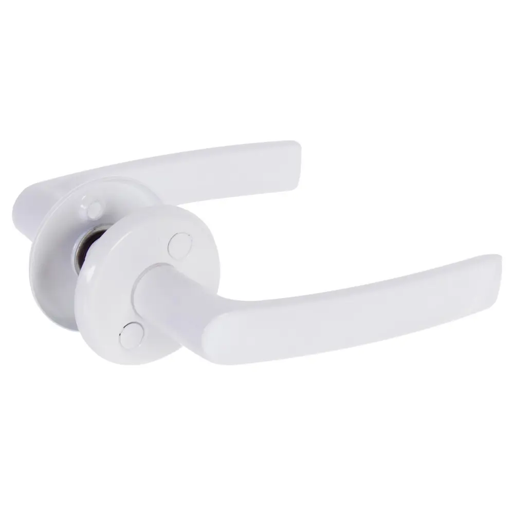 Ручки дверные на розетке Palladium 016 (5/60), алюминий, цвет белый 13963009 STLM-2068240  - Вид №1