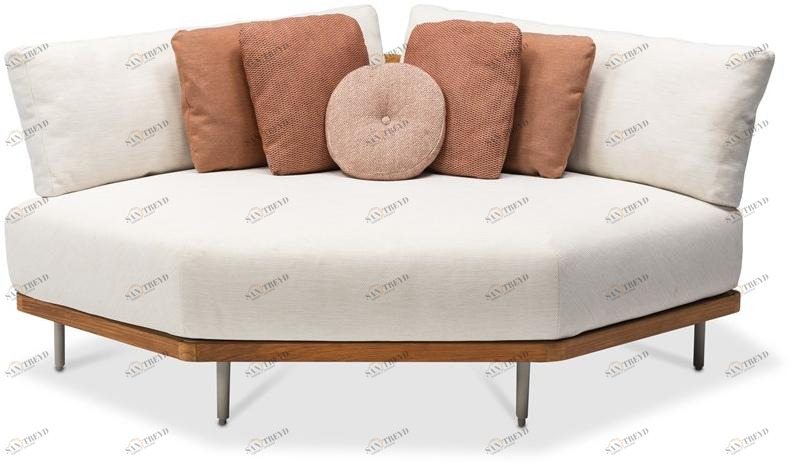 MANUTTI Мягкое угловое садовое кресло из ткани Flex Cs002