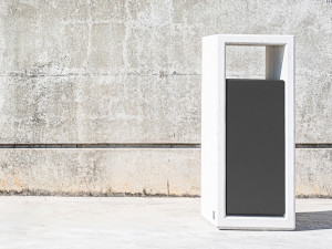 Металлические и бетонные стойки для мусора