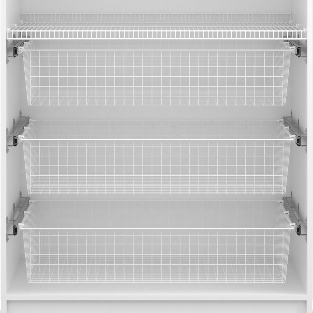 Проволочная корзина , 893х555х185 мм, белый LJPS0612 Public Steel Россия  - Вид №2