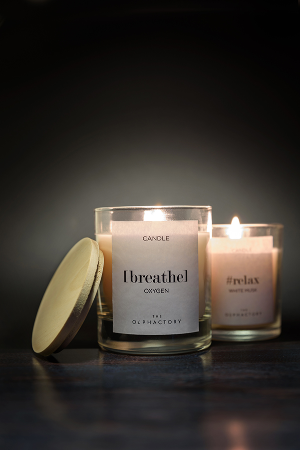 VV402OXTO Свеча ароматическая the olphactory, breathe, Кислород, 40 ч Ambientair  - Вид №1