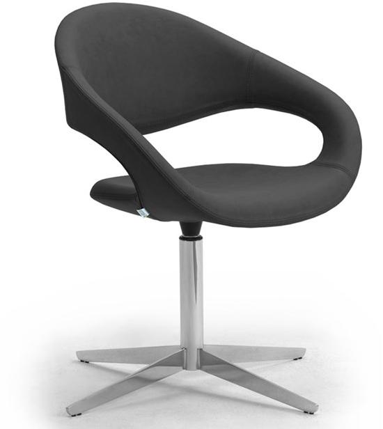 Leyform Поворотное кожаное кресло с 4-мя спицами и подлокотниками Samba sun-id-1469490 - Вид №3