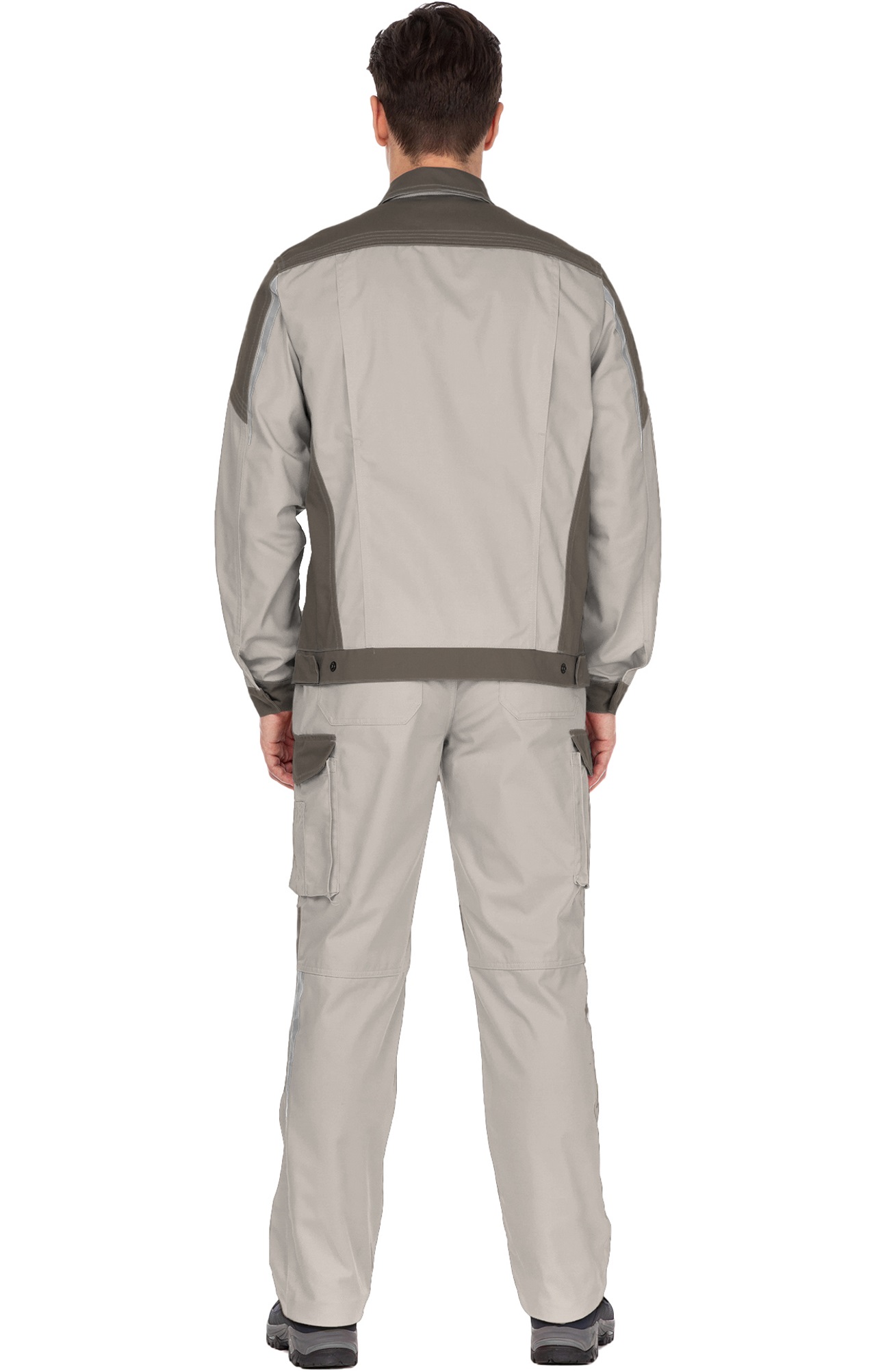 4956813 Костюм  NEW 2 серый песок с серым хаки STATUS  Летняя спецодежда  размер 48-50/182-188  - Вид №8