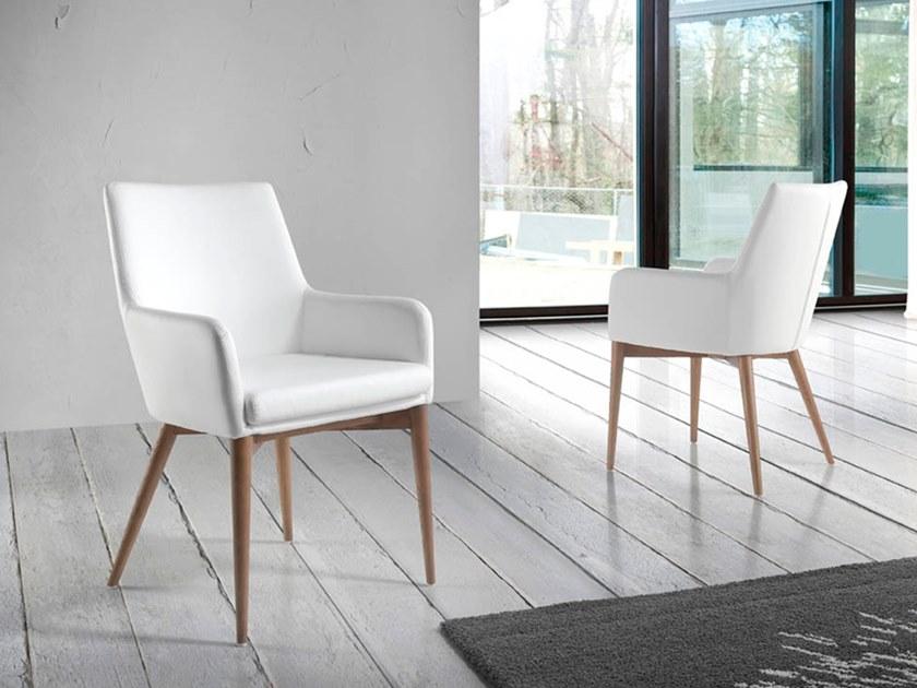 Angel Cerdá Стул из кожзаменителя с подлокотниками New chair 4006 dc627-arm Angel Cerda - Вид №4