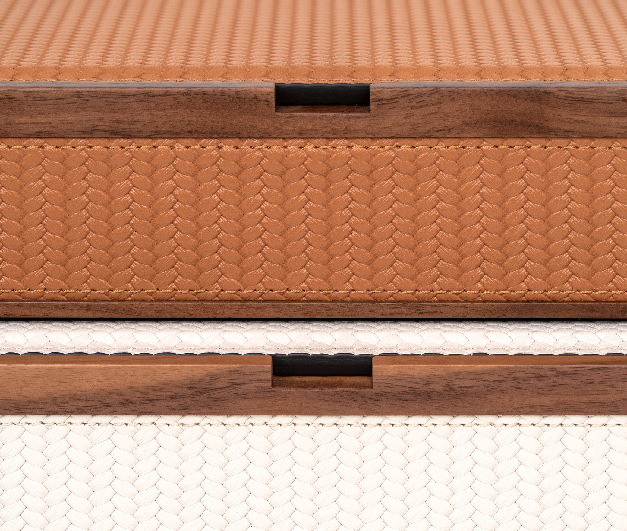 Прямоугольная шкатулка Astrea - 26,5X18XH5,5 см / плетеная кожа_черный Pinetti 00.1433.061.001 - Вид №6