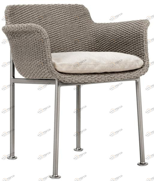 JANUS et Cie Стул из морской веревки с подлокотниками Gina sun-id-1411872