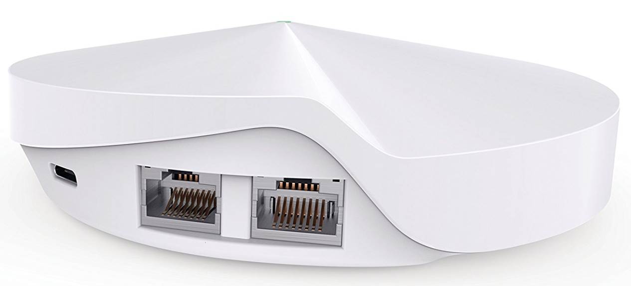 Deco M5(1-pack) Ac1300 whole-home wi-fi unit, qualcomm, dual-band, 802.11ac/a/b/g/n, bluetooth 4.2, 2 gigabit ethernet ports, 1 usb type-c port, 4 internal antennas TP-Link Santreyd  - Вид №1