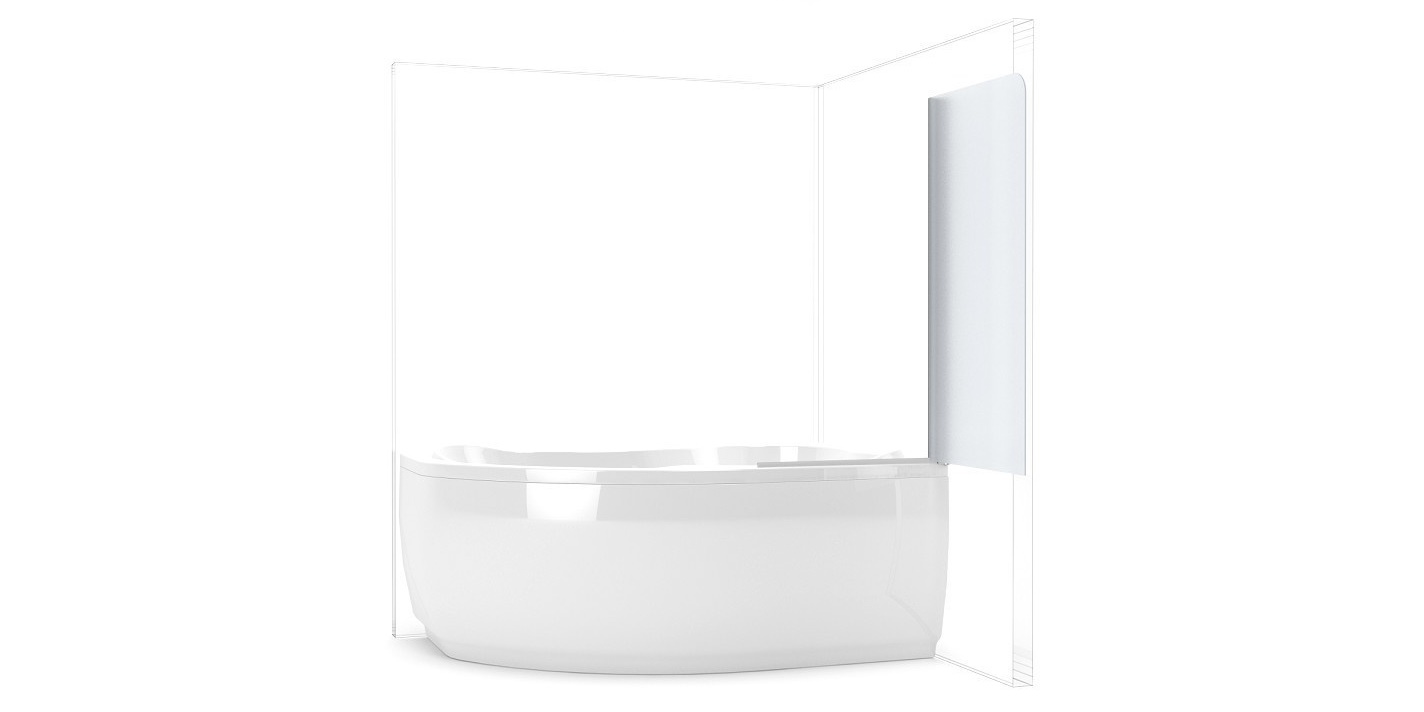 173657 Душевое ограждения на борт вынны Aquanet Россия AQ1 - Вид №2