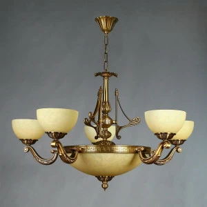 Подвесная люстра Ambiente Tenerife 02166/5 AB желтая AMBIENTE ДИЗАЙНЕРСКИЕ, TENERIFE 188236 Желтый