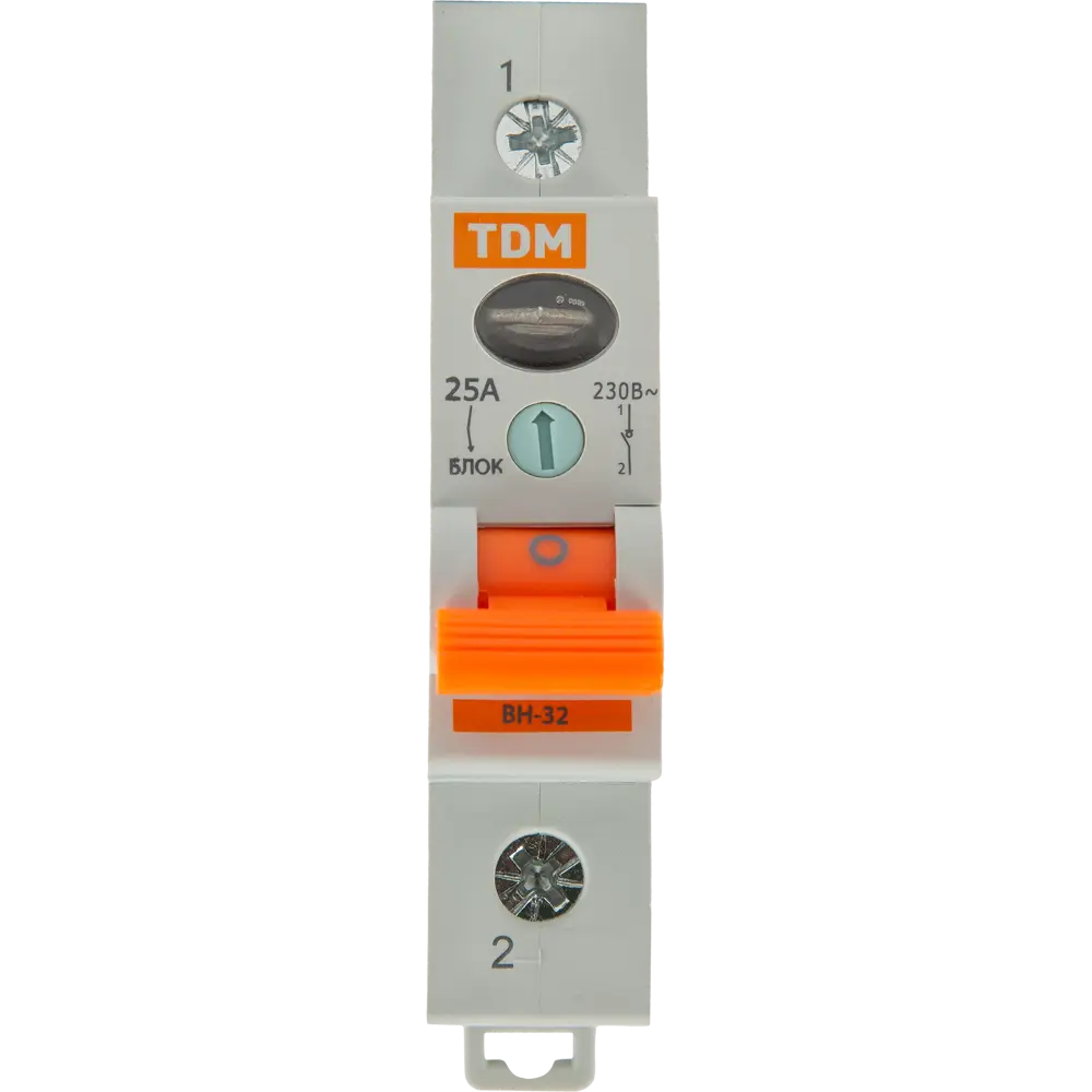 Выключатель нагрузки TDM Electric ВН-32 1P 25А для электрощитов 84399567 STLM-0049336 - Вид №1