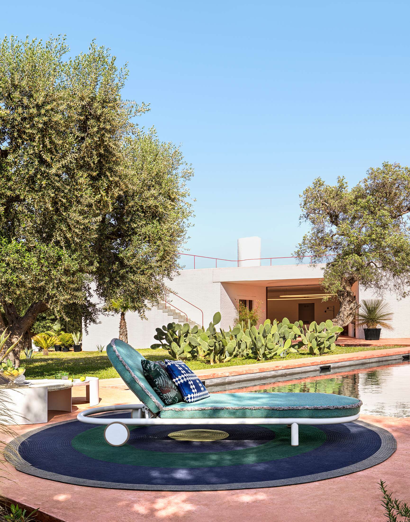 Тканевая Садовая кровать с колесами CASSINA Trampoline ARCH-00012202 - Вид №1