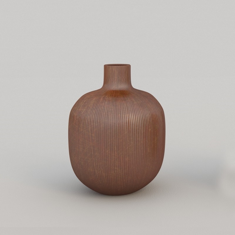 Q106/5RX32 Ребристые тоб и шикарные вазы Adriani e Rossi Медь  - Вид №17