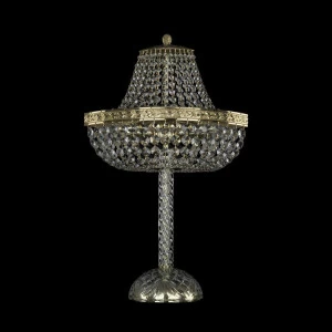 Лампа настольная хрустальная 58х35 см прозрачно-золотая Bohemia Ivele 19113L4/H/35IV G BOHEMIA IVELE КЛАССИЧЕСКИЕ 00-3889223 Золото;прозрачный