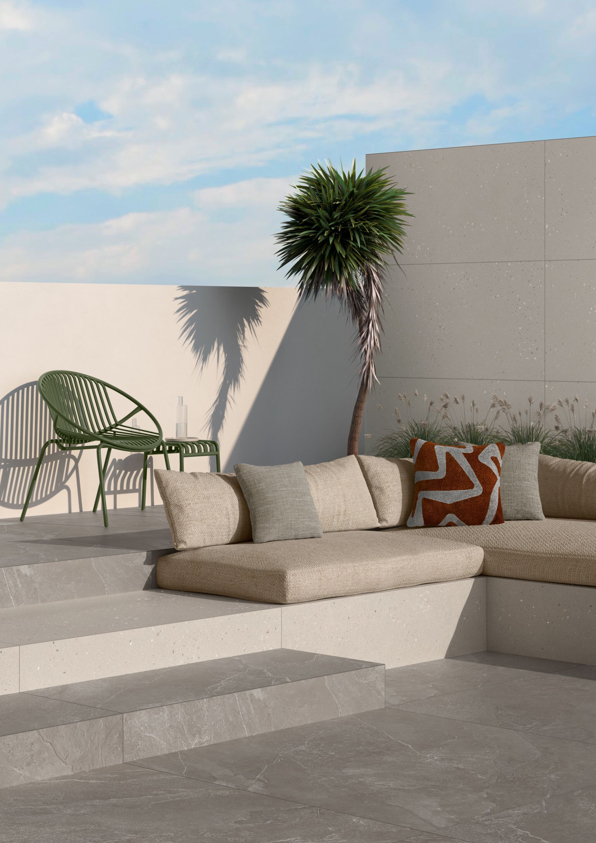 Пол / облицовка керамогранита с эффектом камня VitrA Bathrooms Nova Vita ARCH-00041934 - Вид №4