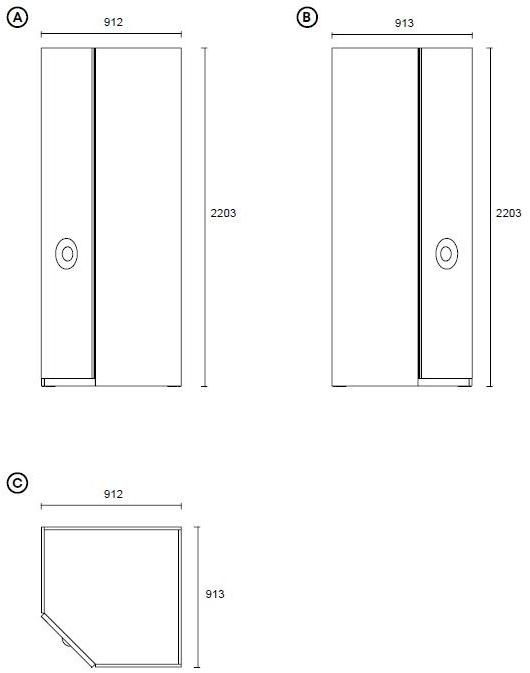 Enza Home Лакированный угловой шкаф Ottavia sun-id-1408157 - Вид №2