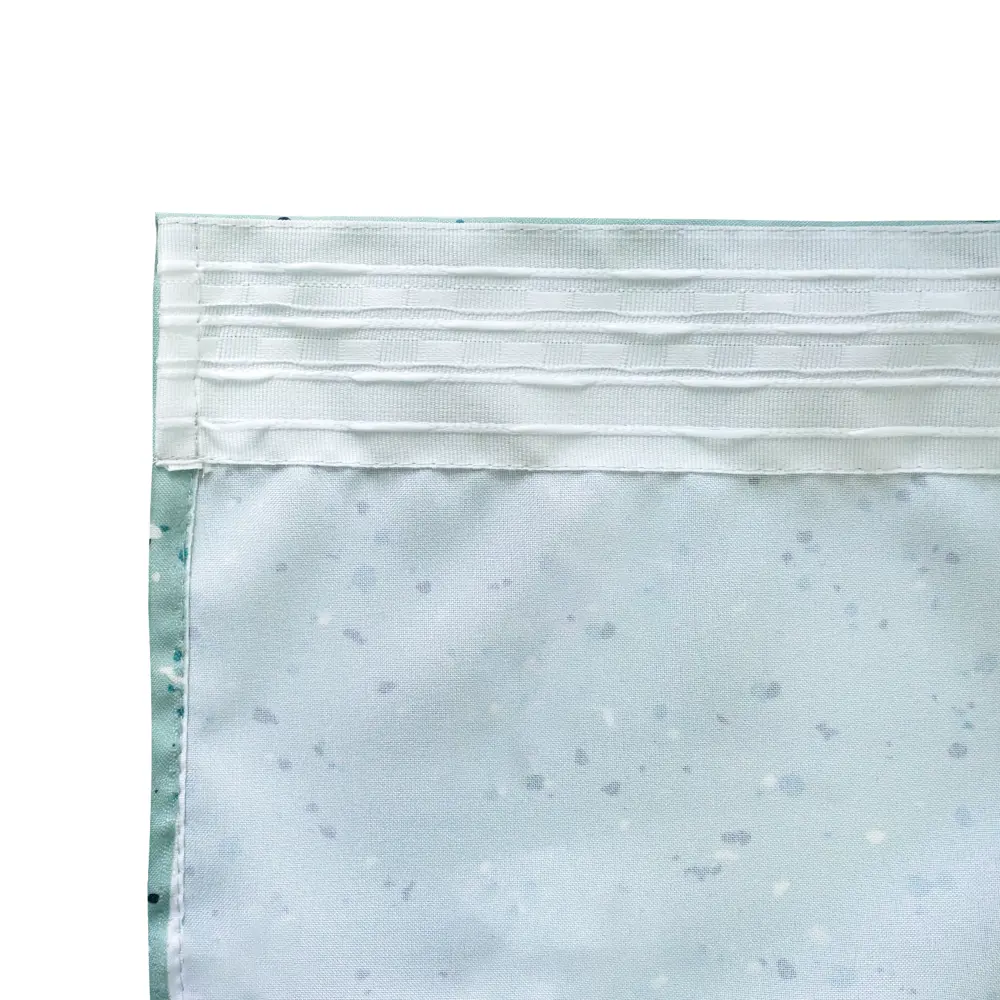 WITERRA Штора на ленте «Камни» — элегантность неоклассики в голубых тонах 89231445 STLM-1530670 - Вид №4