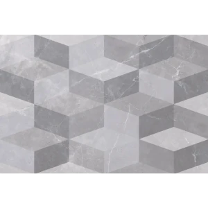 82864591 Декор настенный Шахтинская Плитка Дора 20x30 см глянцевый цвет серый геометрия STLM-0944908