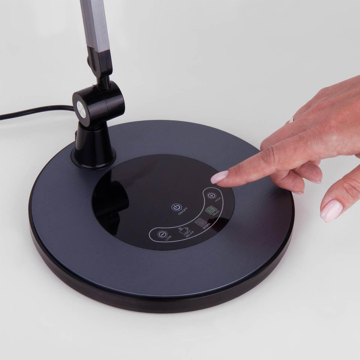 Лампа настольная цвета графит Eurosvet Modern 80420/1 EUROSVET MODERN 00-3908221 Серый - Вид №1