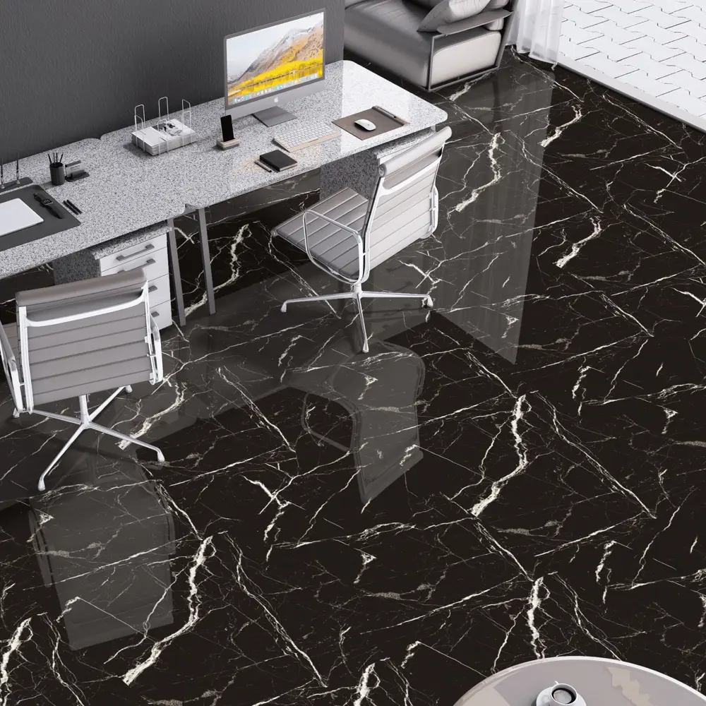 Arcadia Ceramica Black Spinder — глянцевый керамогранит под мрамор 60×60 см 84855797 STLM-0056189