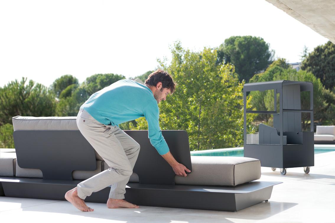 MNST1287 Воздушная тележка для спинки сиденья белая f8 Manutti Trolleys  - Вид №1