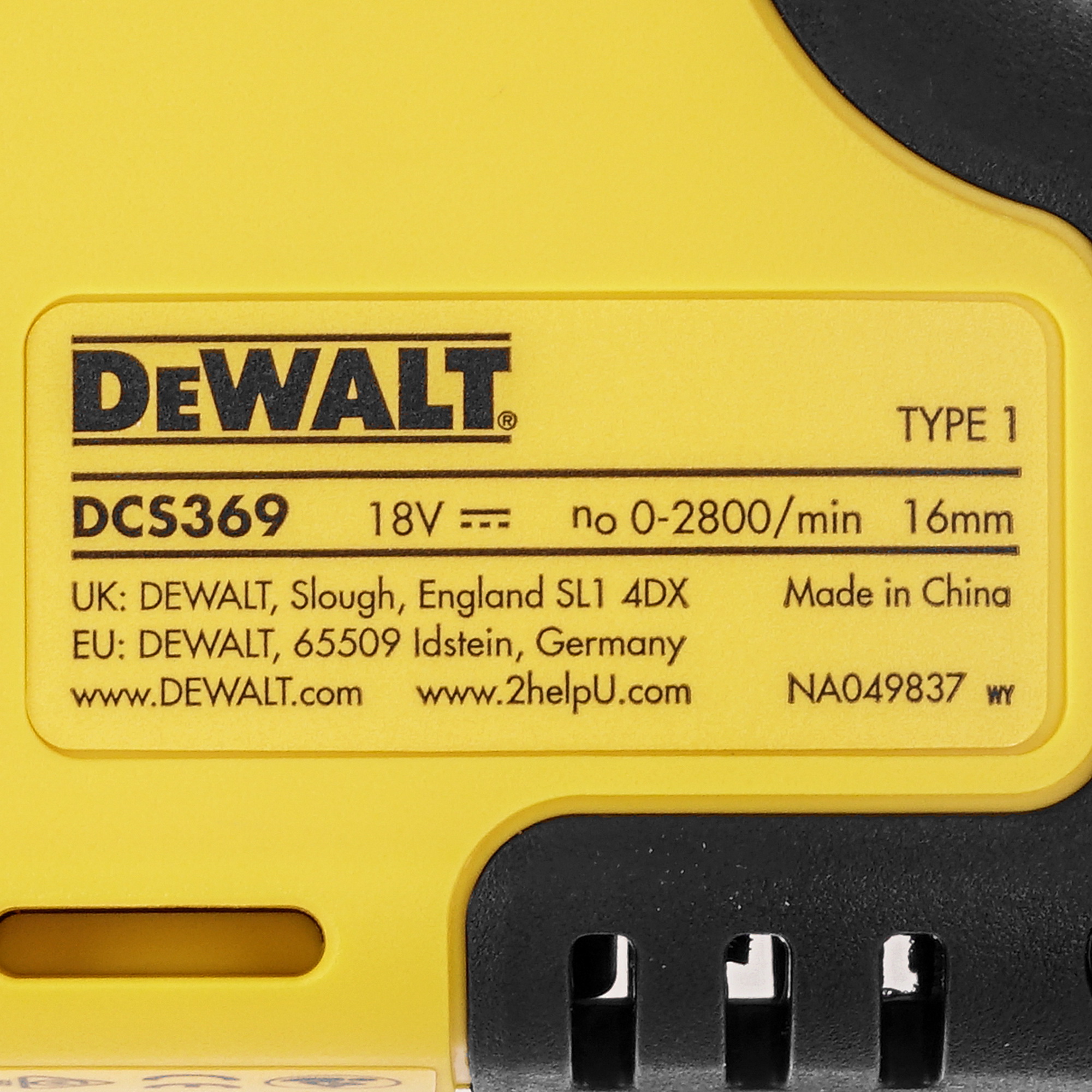 Сабельная пила DeWalt DCS369NT-XJ XR FLEXVOLТ 18/54V  , Без ЗУ, Без АКБ 5440968 STDN-0000297 - Вид №2