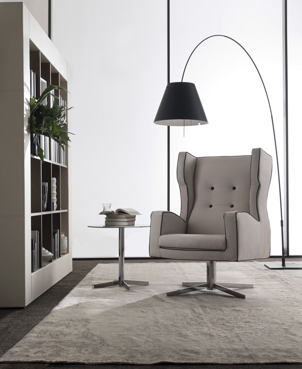 Кожаное вращающееся кресло с подлокотниками i 4 Mariani ARCH-00128816 - Вид №2