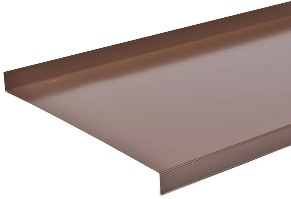 ИНТЕРПРОФИЛЬ Наружный оконный отлив 160 мм коричневый для защиты фасада 17880673