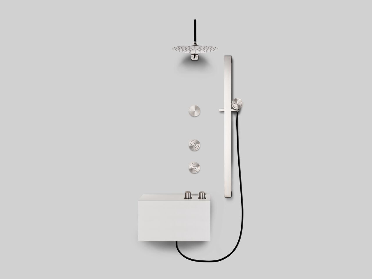 Стержень из нержавеющей стали с ручным душем Cropelli Alyssia ARCH-00064412 - Вид №28