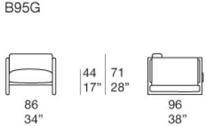 Мягкое съемное садовое кресло с подлокотниками Paola Lenti ARCH-00009561 - Вид №1