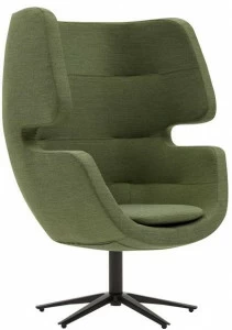 SOFTLINE Кресло из ткани с 4 спицами и высокой спинкой Moai 2-448