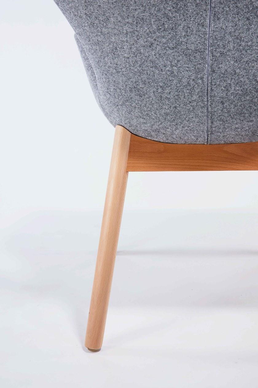 Grado Design Стул с подлокотниками и тканью и ножками из бука Wings Win-ch-03 - Вид №4