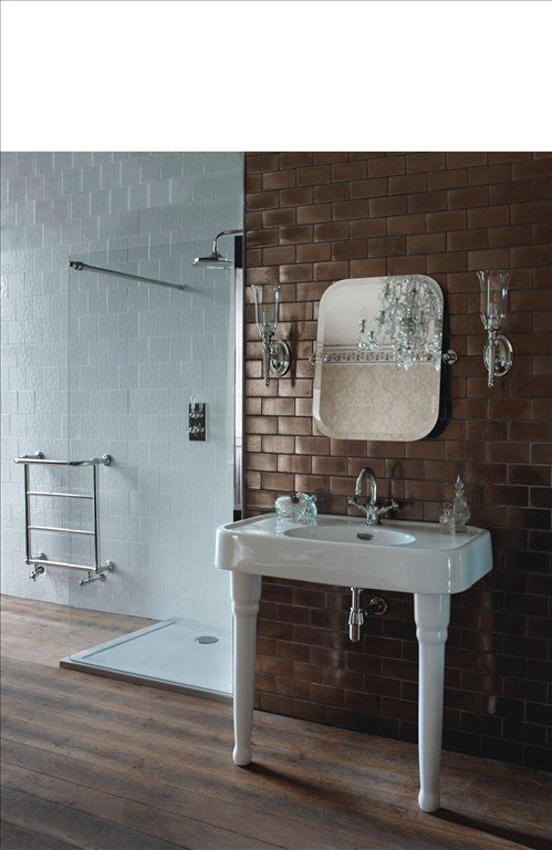 Прямоугольное зеркало 590x66x620 mm, НИКЕЛЬ Arcade Burlington ARCA40 NKL - Вид №3