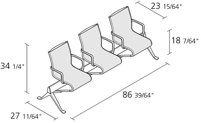 Alias Конференц-стул с ящиком для хранения Frame sun-id-1428529 - Вид №2