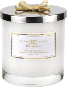 10615099 Portmeirion Свеча в банке с крышкой с 2 фитил. Portmeirion "Софи Конран" 10см (шафран,сандаловое дерево) Воск