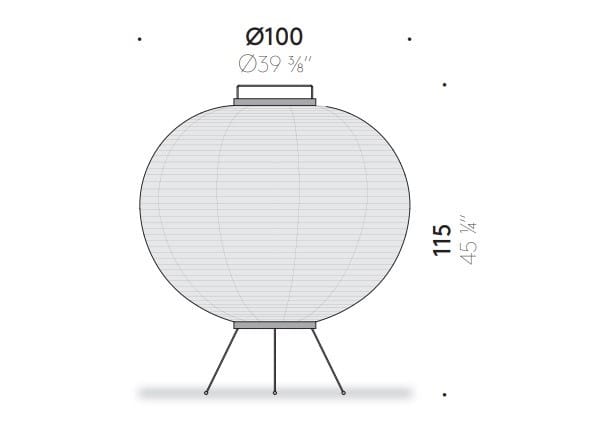 Японский бумажный торшер DE PADOVA фонарь ARCH-00076702 - Вид №4
