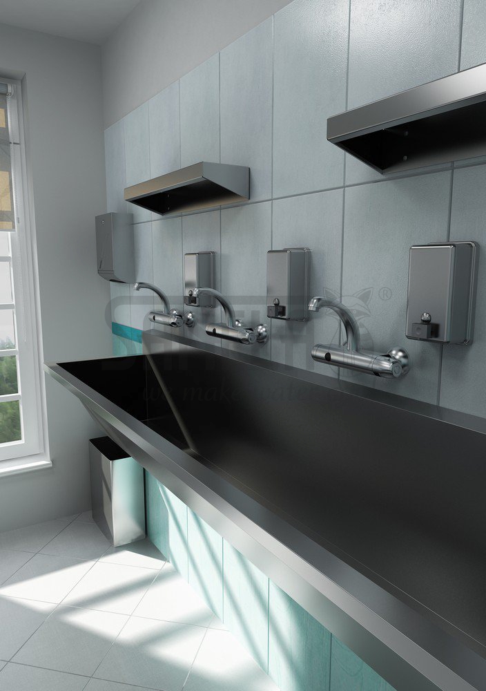 93560 Нержавеющий подвесной медицинский желоб, длина 2250 мм SANELA  - Вид №1