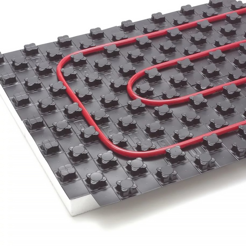 Плита теплоизоляционная Energofloor Pipelock для укладки теплого пола ROLS ISOMARKET 30мм х 1,1м х 0,7м EFRP300711PLK - Вид №2