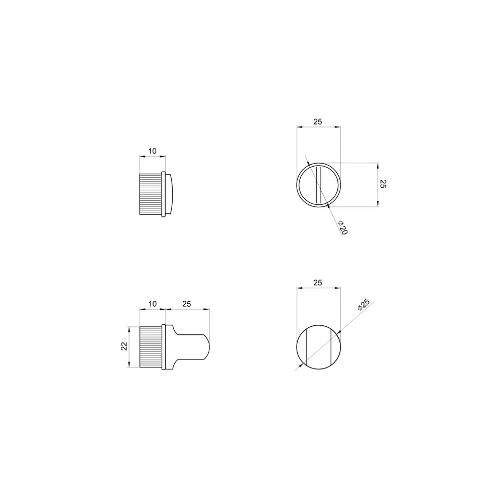 Фиксатор дверной PUERTO Zero - элегантная защита в черном алюминии 88761714 STLM-1328243 - Вид №2