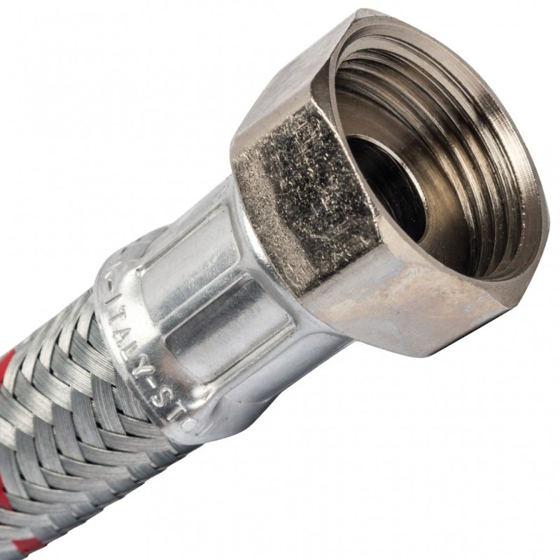 Гибкая подводка для воды НР 1 х ВР 1 STOUT - 1000 мм SHF0127181515 - Вид №2