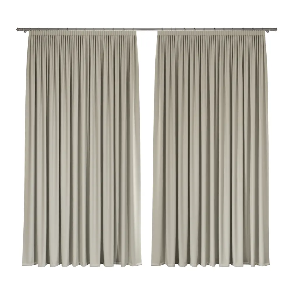 Шторы Miamoza Dark блэкаут светло-бежевые 150x250 см с лентой 89420198 STLM-1568974 - Вид №1