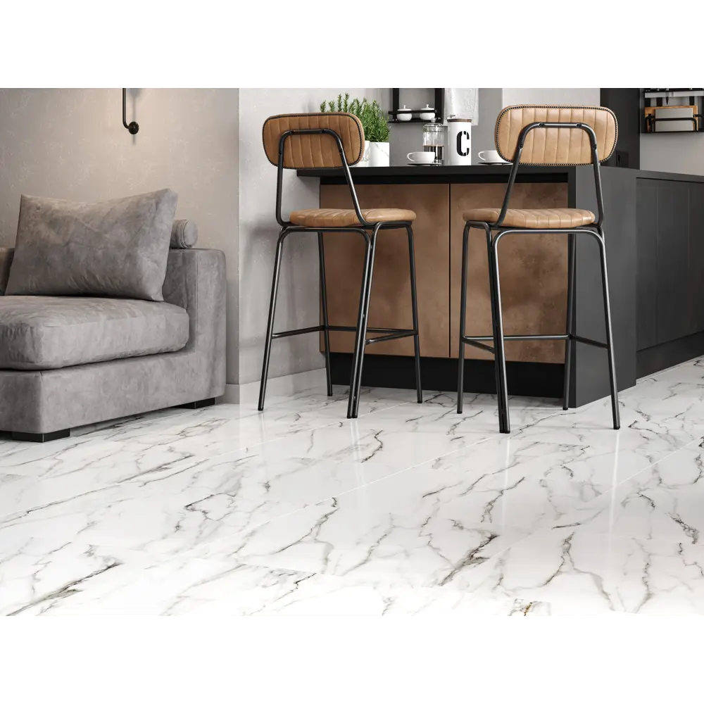 Керамогранит Gracia Ceramica Prime с мраморным узором Calacatta Borghini 60×60 см 89337166 STLM-1477653 - Вид №2