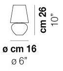 Vetreria Vistosi Настольная лампа из сатинированного стекла Naxos sun-id-1470411 - Вид №2