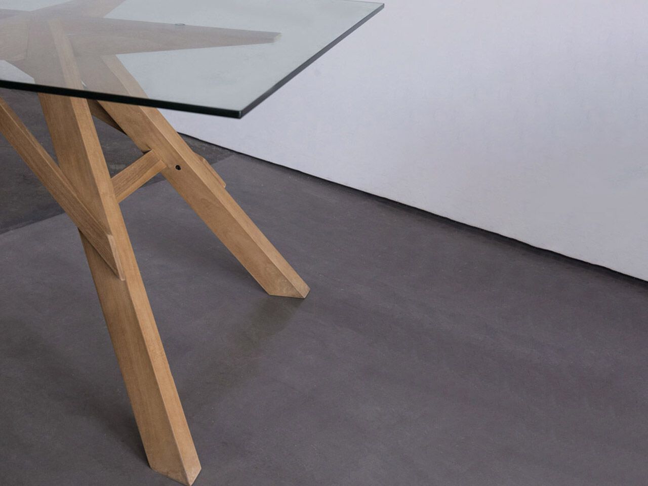 Прямоугольный стол из дерева и стекла Air Division ARCH-00080561 - Вид №9