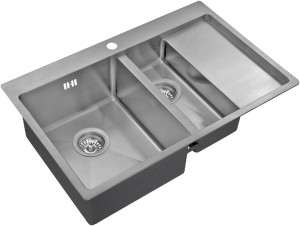 Мойка кухонная ZorG Inox R 5178-2-L из нержавеющей стали, сталь
