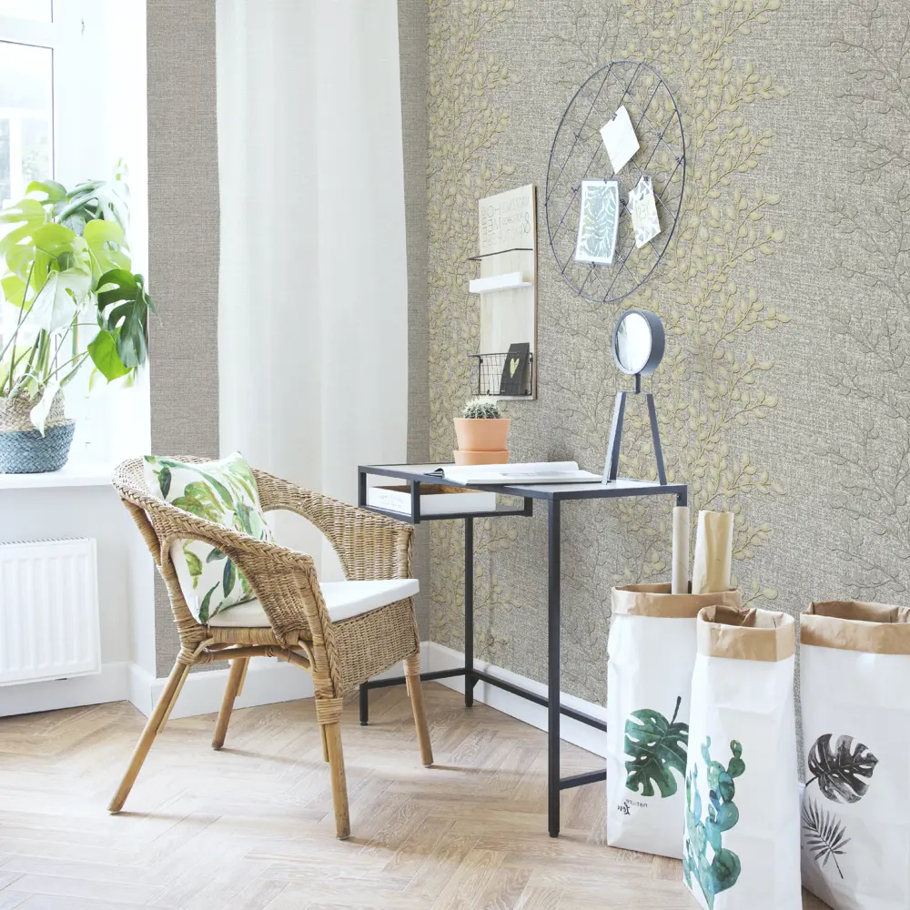 Обои флизелиновые Euro Decor Thea серые 1.06 м 7014-11 82377795 STLM-2037550 - Вид №2