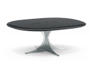 Овальный журнальный столик из ясеня