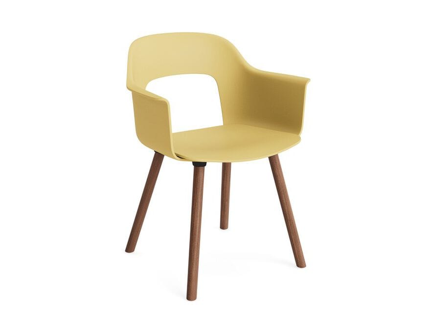 Полипропиленовый стул с подлокотниками с открытой спинкой Hay макет ARCH-00062765 - Вид №53